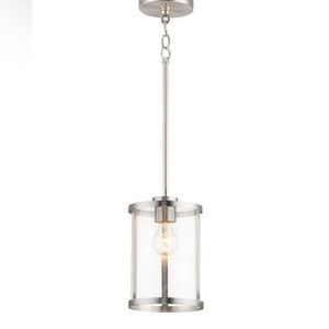Maxim Lighting Fixture Sentinel - 1 Light Mini Pendant Metal & Glass 25252CLSN
